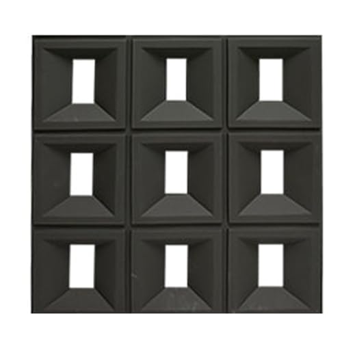 Separador de Ambientes Habitación de ladrillo Hueco Falso for Interiores y Exteriores, componentes del Panel Pantalla divisoria, for Valla Pantallas privacidad, con Kit Montaje(Red,2pcs 23.6x23.6in)
