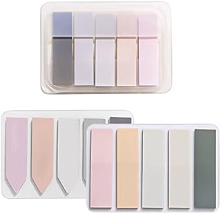 300 Pcs Sticky Tabs, Transparent Sticky Notes Flags Pastel Book Tabs Writable Annotation Tabs Morandi Page Markers Clear Index Tabs Translucent Index Stickers for Book Notes Bookmarks File Folders