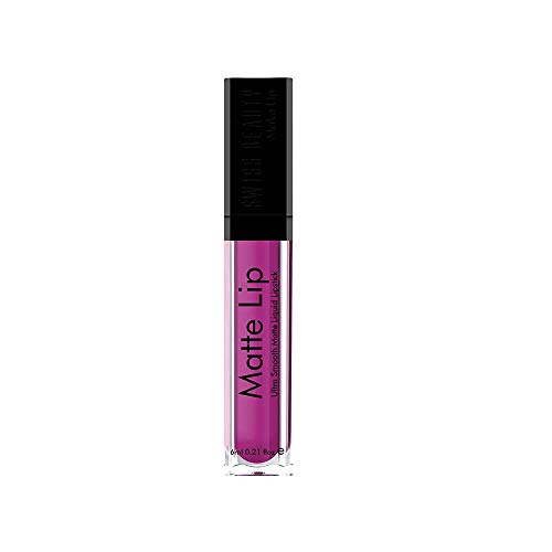 Image of Swiss Beauty Ultra Smooth Matte Liquid Lipstick, Smooth Lip Color, Weightless Finish, Silky Matte Finish, Shade- Wine and Shine, 6ml