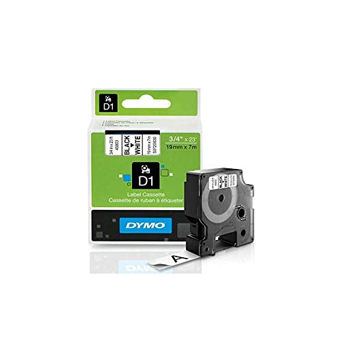 Dymo Bande de rechange D1 19 mm x 7 m pour effacer le désordre de bureau