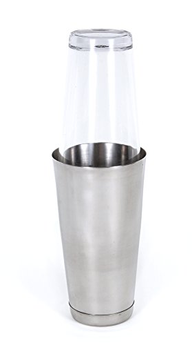 CucinaPrime Cocktail Shaker Set 16 Ounce Glass and 30 Ounce Stainless Steel Cup