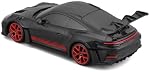 Maisto Tech R/C Porsche 911 GT3 RS Remote Control Car 1:24 Scale 2.4 GHz with Pistol Grip Control from 5 Years 20 cm Black/Red (582344)