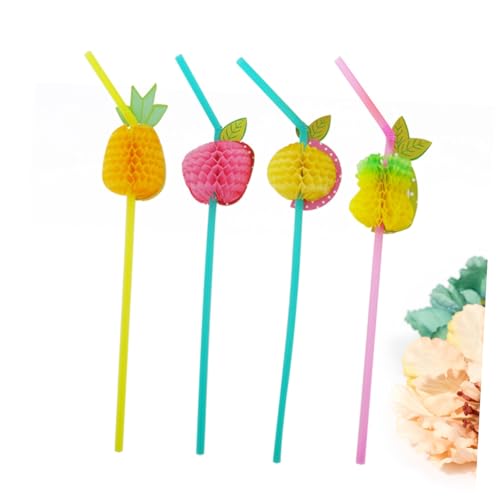 Pitillos desechables coloridos 3D para fiesta 24 pcs miniatura 2