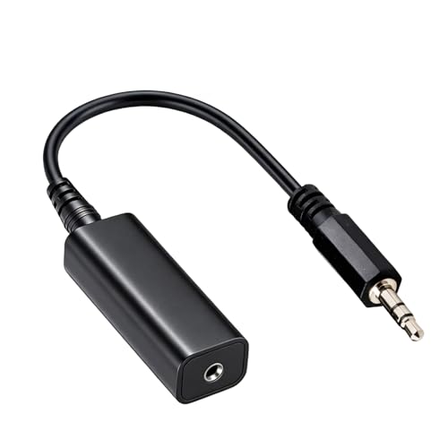Aislador de Ruido Bucle Tierra para Automóvil, Sistema Estéreo para el Hogar, Altavoces Bluetooth, Elimina Zumbidos y Estática, Incluye Cable de Audio de 3.5 mm, Aislador de audio, filtro de ruido