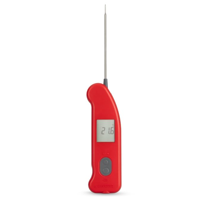 Thermomètre Infrarouge avec Sonde Dépliable Thermapen® – Thermomètre Alimentaire Professionnel 2-en-1 (Sans Contact + Sonde), Haute Précision, Émissivité Réglable, Certificat d’Étalonnage