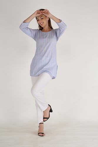 Image of Women's Cotton Straight Kurta with Pant