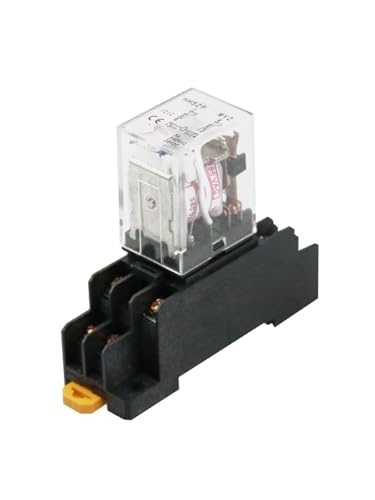 Relais intermédiaire HH62P électromagnétique avec socle bobine 220V et indicateur LED
