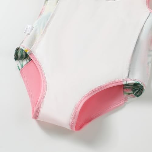 Image of DREAM BUS Toddler Girls One Piece Swimsuits with Boyshorts Little Girls Bathing Suit Summer Swimwear for 18M-6Y