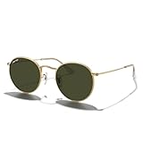 MERRY'S Trendy Round Metal Polarized Sunglasses for Women and Men Retro Classic Vintage Shades S6447