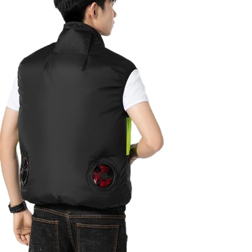 Japanese Fan Jacket, Noraui 2025 Storm Fan Jacket, Cooling Vest for Men With Two Fans, for Hot Weather