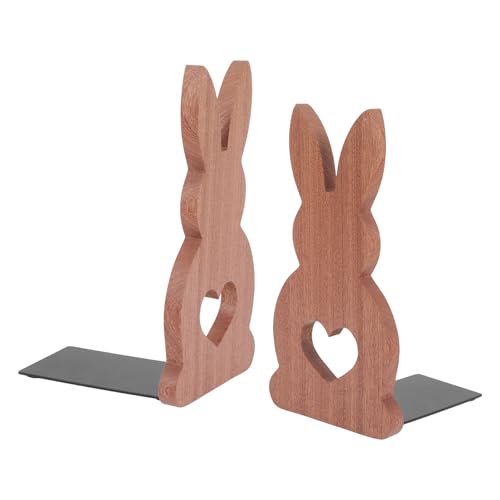 Serrage-livres en bois lapin créatif Holibanna, cadeau idéal pour bureau