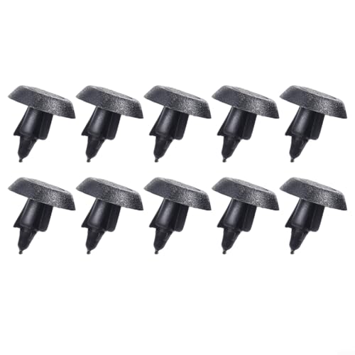 Clips de remaches de coche de 7 mm para Camry para Highlander para Reiz, retenedores de plástico negro para paneles de puerta de alfombra, forro de techo, paquete de 20