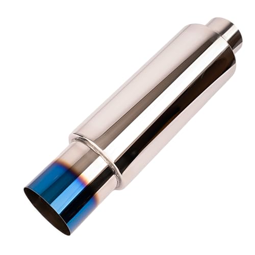 Yeoflagtrade 3.0 Inch Inlet 4.0 Inch Outlet Exhaust Muffler