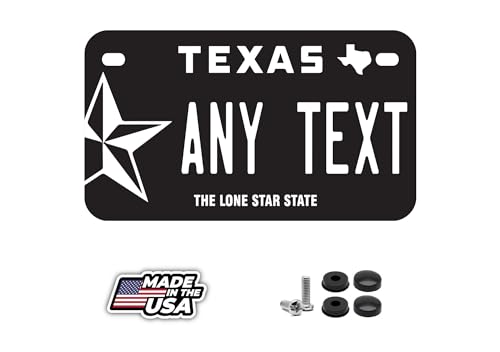 Custom Texas License Plate, Personalized License Plates for Car, Motorcycle,