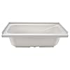 RecPro Bathtub | Durable Replacement 40" x 24" | Camper Trailer RV Tub | Alpha | Tub | Parchment or White (White - with Drain Stopper)