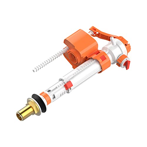 Ibergrif M20521 Toilet Cistern Bottom Side Fill Valve Adjustable Telescopic Urinal Flush Valves Parts M13-17 (3/8") Plastic & Brass Multi Color