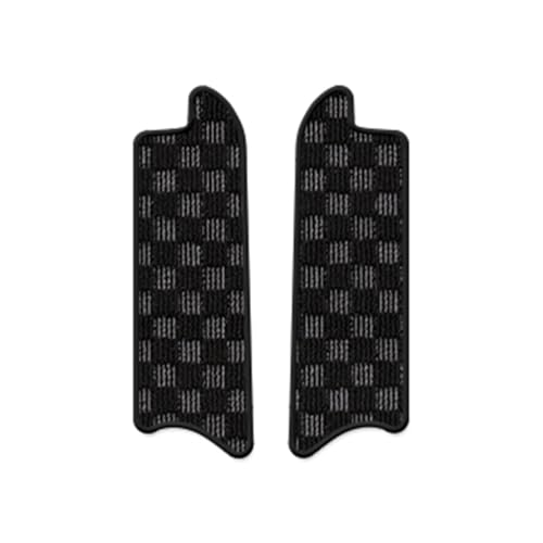 Hotfield ホンダ 新型 N-BOX/NBOX カスタム リア用サイドステップマット JF5 JF6 チェックブラック