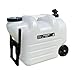 Water Container Water Barrel with Wheels 28L Water Bucket Drinking Water Storage Container for Camping Dish Washing Emergency, White