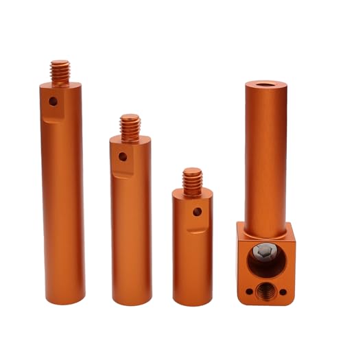 Tube de support de 19 mm en 4 sections filetées modulables de 5,1 à 10,2 cm