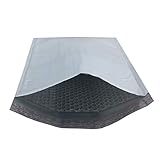 Amazon Basics Poly Bubble Mailer, 10.5' x 16' (Internal Size - 10.25' x 15'), White, 50-Pack