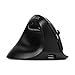 DELUX Left Handed Ergonomic Mouse, Mini Wireless Vertical Mouse, Silent Click Ergonomic Mouse, Up to 4000 DPI, 6 Buttons, Rechargeable, Bluetooth/2.4G/ Wired, Tri-Mode for Laptop/PC (M618ZD-Black)