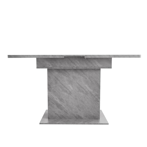 Table à manger extensible avec rangement en métal | Table rectangulaire de cuisine - 7