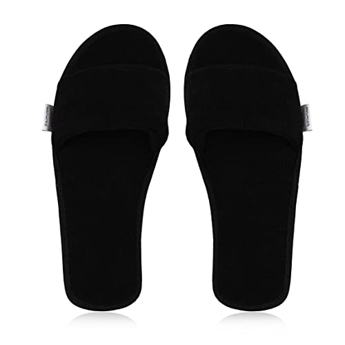 Image of Women's Home Slippers Indoor House Bedroom Room Carpet Open Toe Cloth Slippers Women Girls