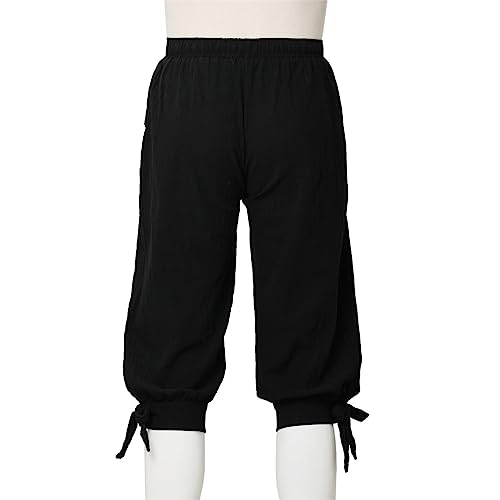 Pantalon costume médiéval homme noir XL fini les déguisements serrés