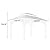 YLIEHS Create an Outdoor Oasis with Wooden Carport Pavilion Gazebo, Steel Double Roof Canopy, for Patio and Garden, Light Brown