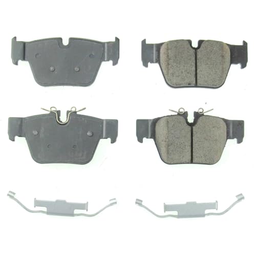 Image of PowerStop Rear Brake Pads for BMW M235i xDrive Gran Coupe 2020-24 |X2 2019-23 |Mini Cooper Clubman 2020-24 |Cooper Countryman 2020-24 - Z17 Ceramic Brake Pads with Installation Hardware, 17-2240