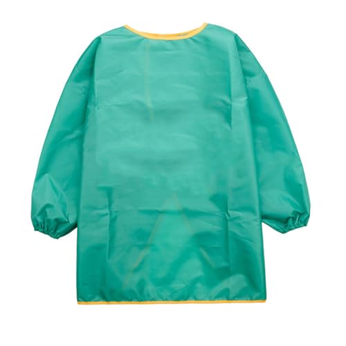 ifundom Delantal de Pintura Infantil de Manga Larga Color Rojo Talla L 130-150 CM Delantal de Arte para Protección contra Salpicaduras y Manchas Fácil de Limpiar y Reutilizable