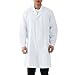 GGDOYCJ Lab Coat for Men Long Sleeve White Industrial Work Shirt with Button Front Pocket Professional Doctor Uniform Blouse