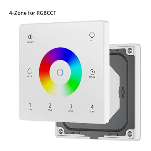 Atenuador LED de pared con pantalla táctil 2.4G para regular tiras RGBW 3