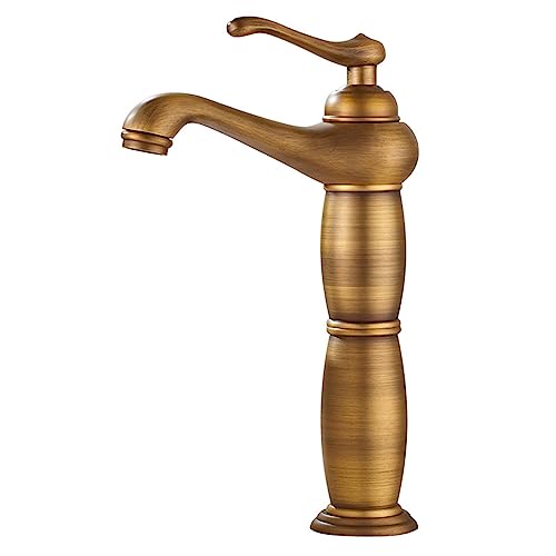 Robinet de salle de bain rétro en laiton résistant pour lavabo 1 trou sans fuite FBSHAD