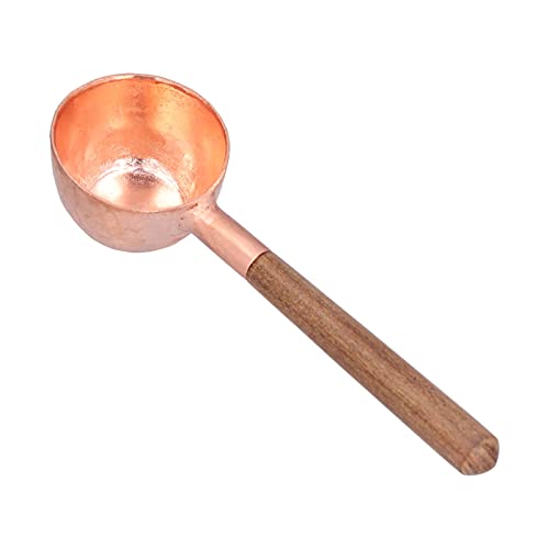Cuchara de café de cobre que dosifica té y especias con mango cómodo 7