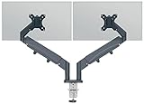 Facile à installer : ce support pour écran de PC est doté d'une plaque VESA et d'une pince en C caoutchoutée en silicone pour réduire les vibrations tout en protégeant la surface du bureau