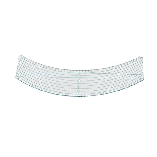 Quiltlinjaler och mallar 8 10 12 In - Akryl Free Motion Quilting Mall - Mall Schabloner Tekniska ritverktyg för skräddarsyttverktyg B/a
