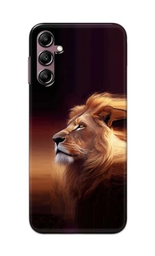 Image of PRINTFIDAA Plastic Printed Hard Back Cover Case For Samsung Galaxy A14 | A14 5G Back Cover (Danger Lion) -112, Multicolor