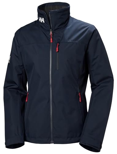 Helly-Hansen Crew Midlayer Jacket 2.0 for Women - Stylish Waterproof Coat with Fleece-Lined Comfort, 597 Navy - Small