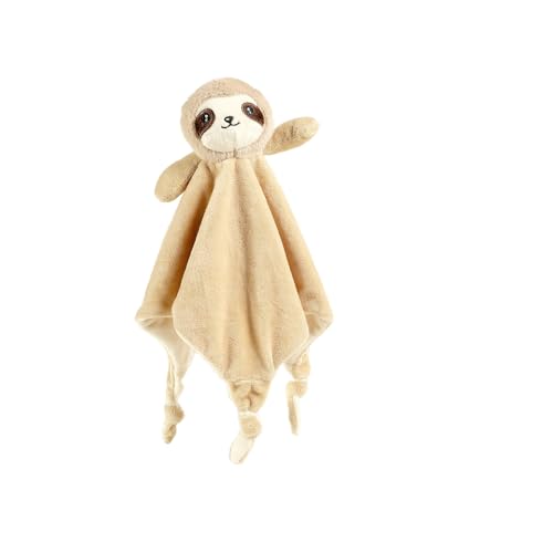 Image of CREVENT Cozy Plush Baby Security Blanket, Loveys for Baby Girls and Boys, Birthday (Giraffe + Sloth)