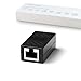 RJ45 Coupler in-Line Coupler Cat7 Cat6 Cat5 Cat5e Network Cable Extender Adapter, Support 100BASE-TX (1 Pack)