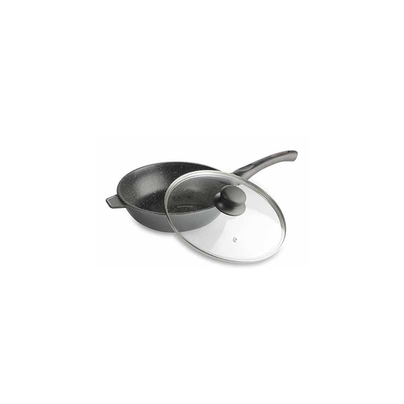 Sartén con tapa de cristal . Apta para Todo Tipo de Cocinas Incluida Inducción y Horno (24 cm)