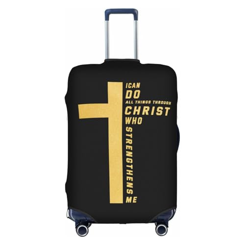 Travel Luggage Cover Christian Christ Jesus Cross Fashion Washable Baggage Suitcase Protector Fit For Luggage X-Large