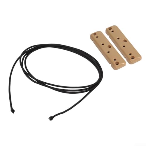 QuivyLivy Rete da carico per auto e rimorchi, robusta griglia portaoggetti da parete in ABS, con deflettore anti-caduta e corda da 5 m, barriera di ritenzione per bagagli per veicolo (marrone)