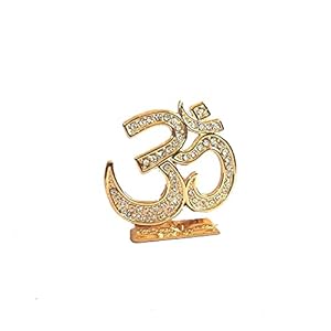 Targets Store Om Shiv Idol | Om Gold Metal Statue for Car Dashboard | Mandir Murti | Temple Puja | Home Decor | Office Table Showpiece