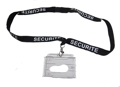 ATEQ UNIFORMES Tour de Cou Sécurité + Porte Badge rigide Cover