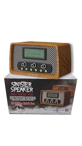 Sinister Speaker Spirit Box – Double enregistreur EVP et Bluetooth Ghost Box | Détecteur d'activité Paranormal avec Balayage AM/FM/SW | Design...