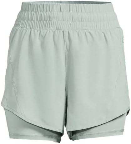 Avia Activewear Women's Running Shorts with Bike Liner (as1, Alpha, xx_l, Regular, Regular, River Green) - Image 4