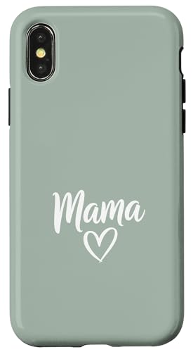 ���B���e�[�W�O���[�� - Mama Heart Elegant Script Motherhood �X�}�z�P�[�X iPhone X/XS �p