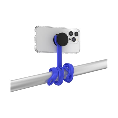 Image of PopSockets Flexible Phone Mount & Stand, Tripod, Universal Device Mount - Into The Woods Cobalt